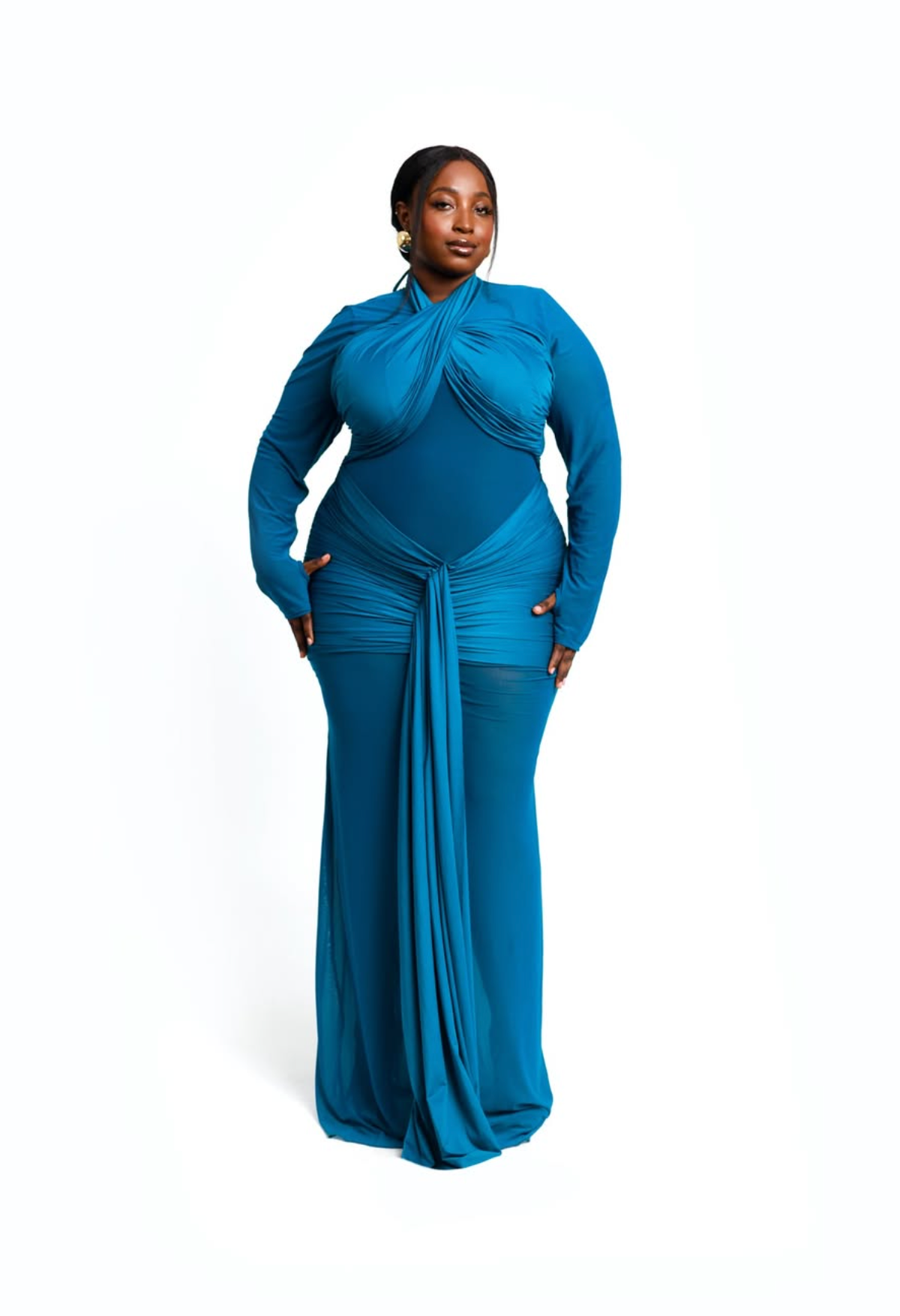 Bawsty Mermaid Dress - Sapphire